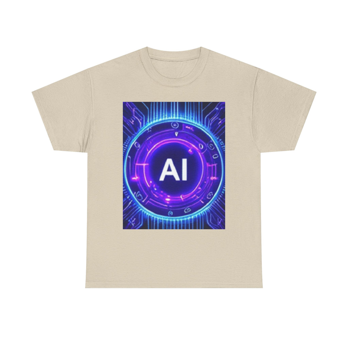 AI Circuit Tee — Futuristic Tech Graphic T-Shirt