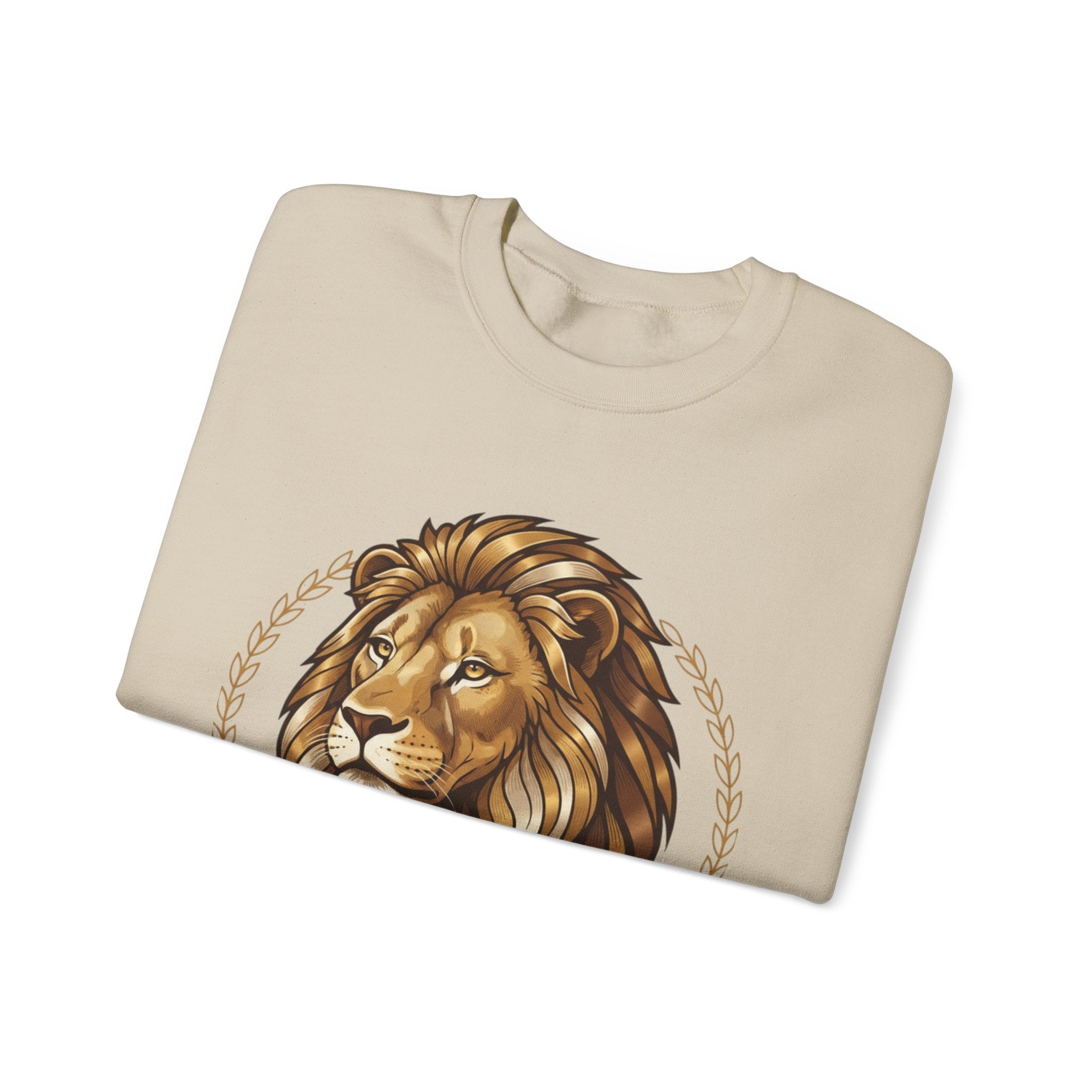 Lion Graphic Cotton Crewneck