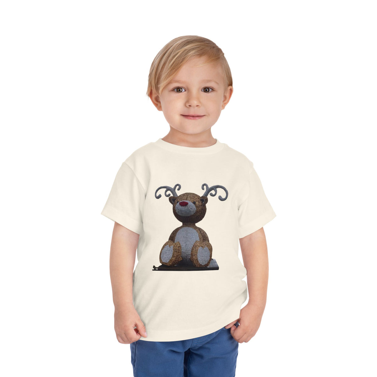 Toddler Tee — Cute Reindeer Stuffed Animal Graphic