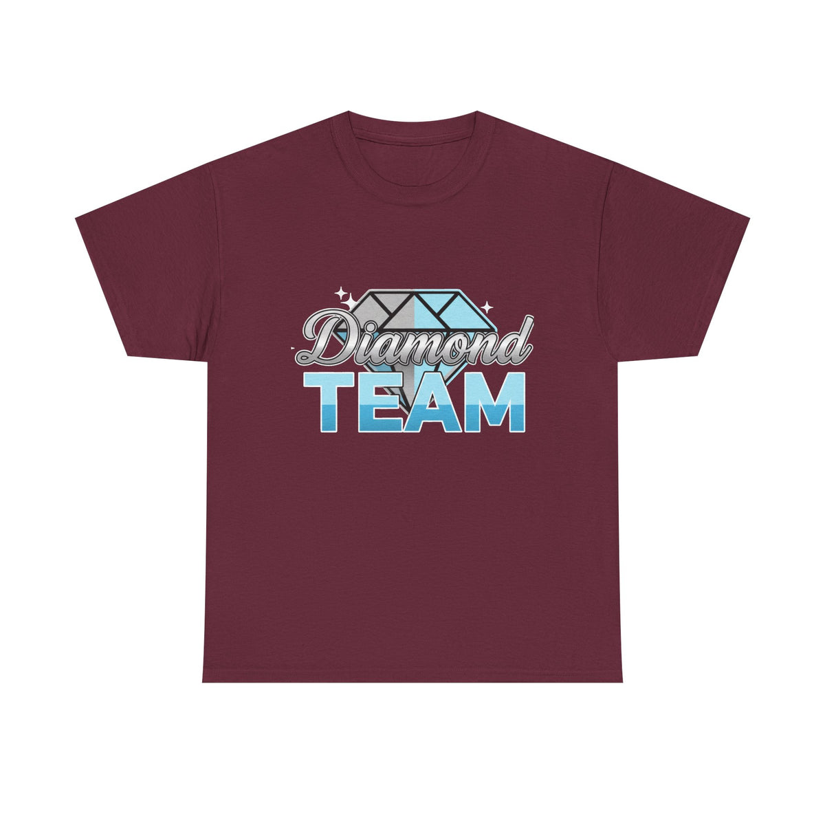 Diamond Team T-Shirt — Blue Gem Graphic Tee