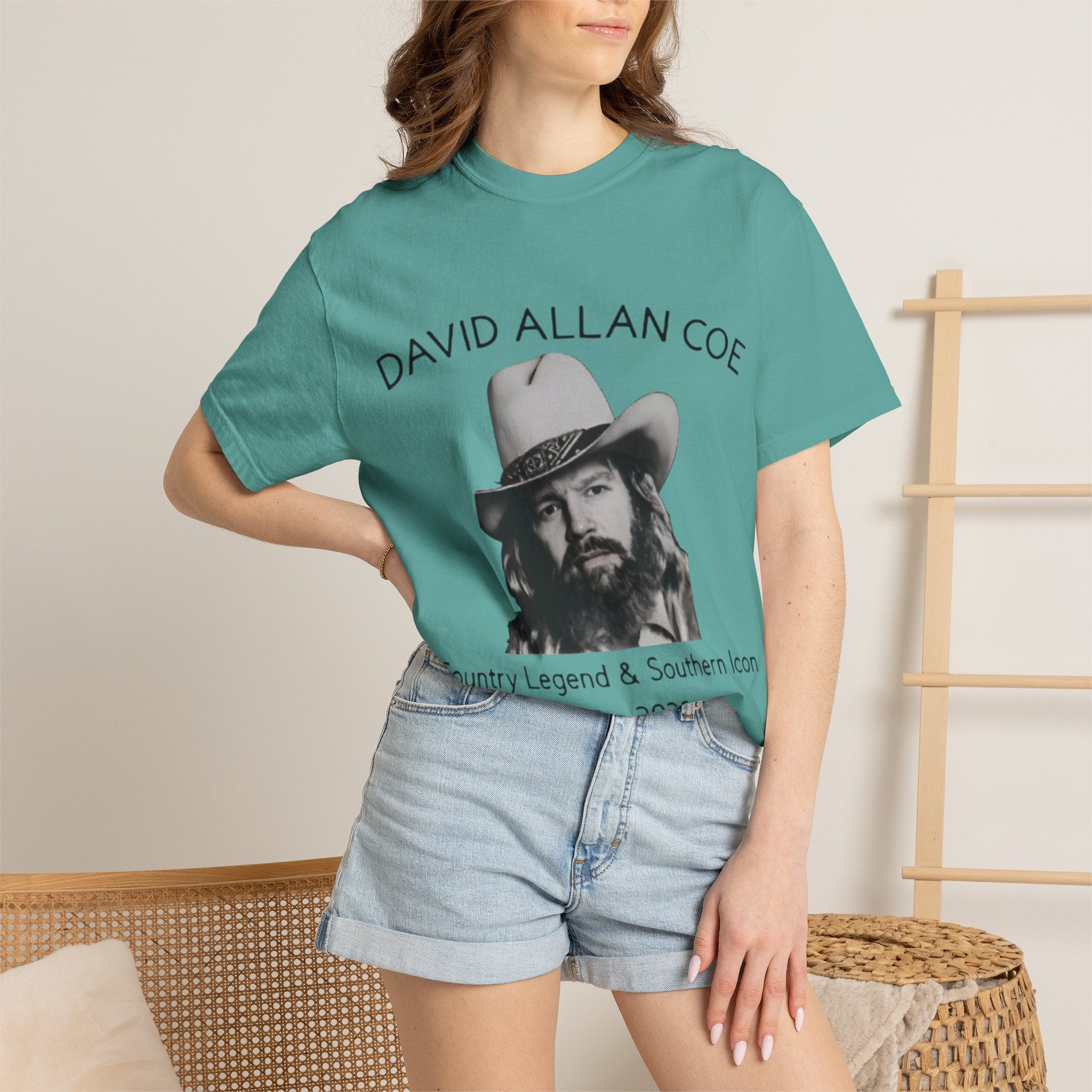 David Allan Coe Tribute T-Shirt – Vintage Cotton Memorial Tee