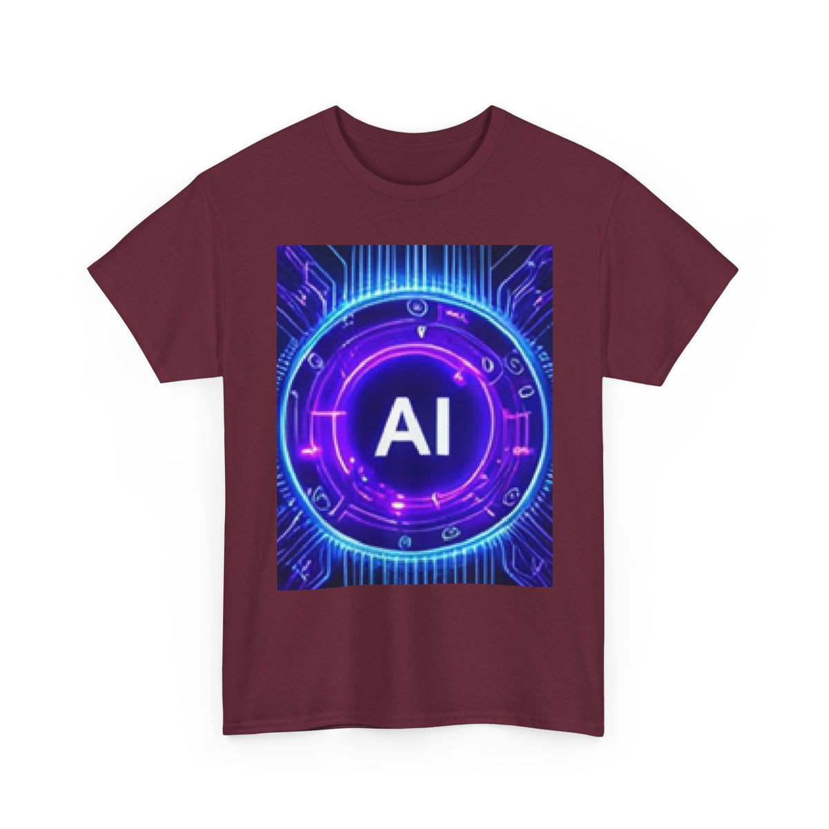 AI Circuit Tee — Futuristic Tech Graphic T-Shirt