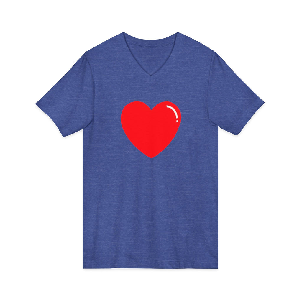 Unisex Jersey Short Sleeve V-Neck Tee