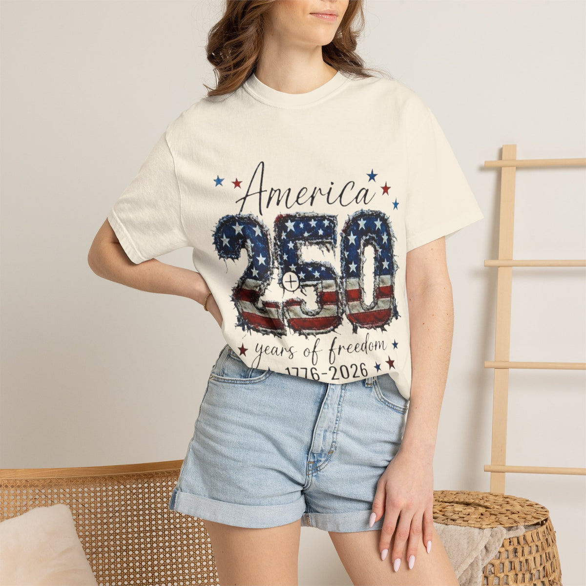 America 250 T-Shirt — 1776–2026 Stars & Stripes Patriotic Tee