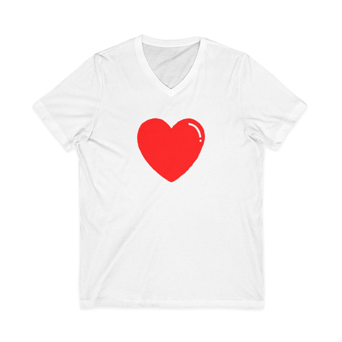 Unisex Jersey Short Sleeve V-Neck Tee