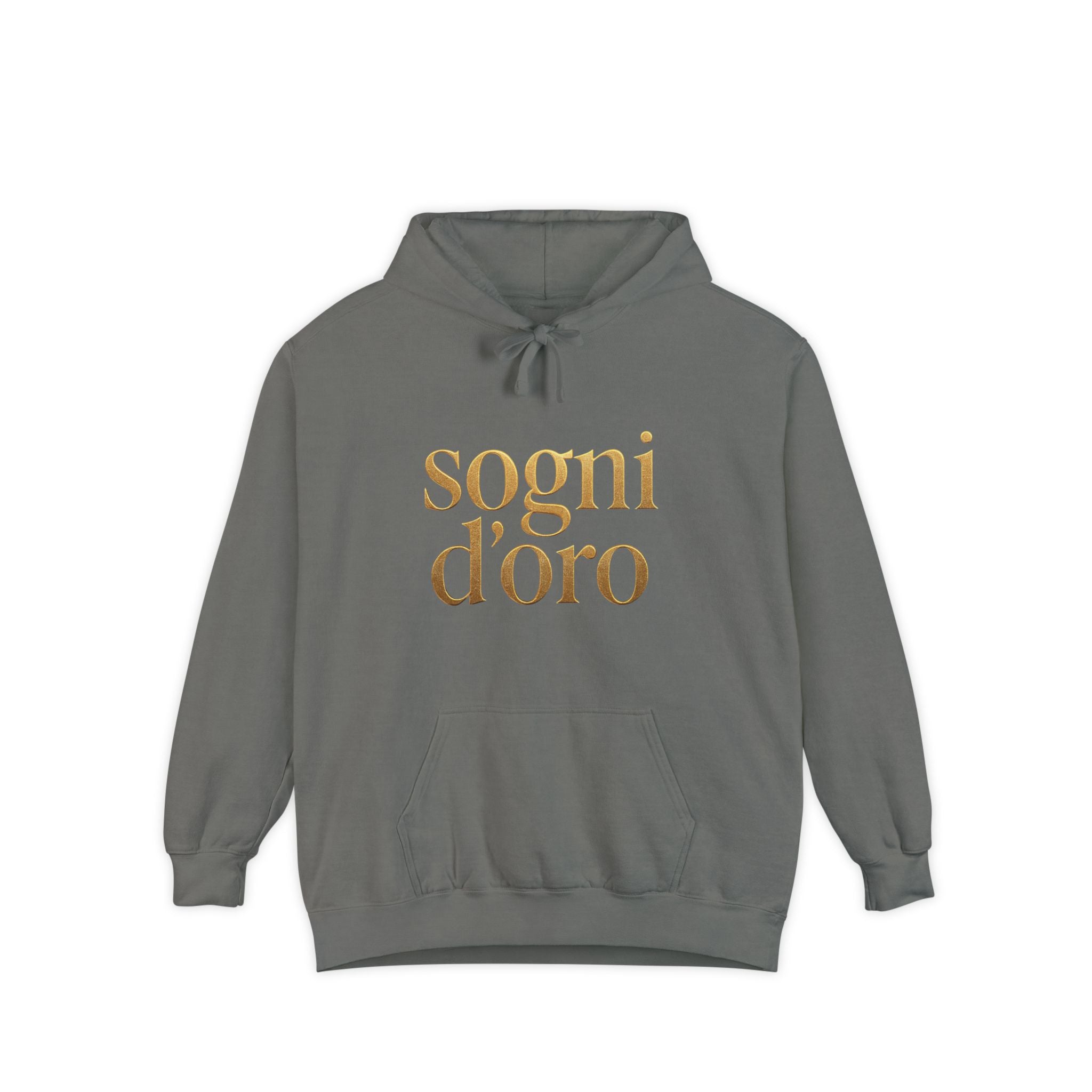 Heavyweight Gold-Print Hoodie