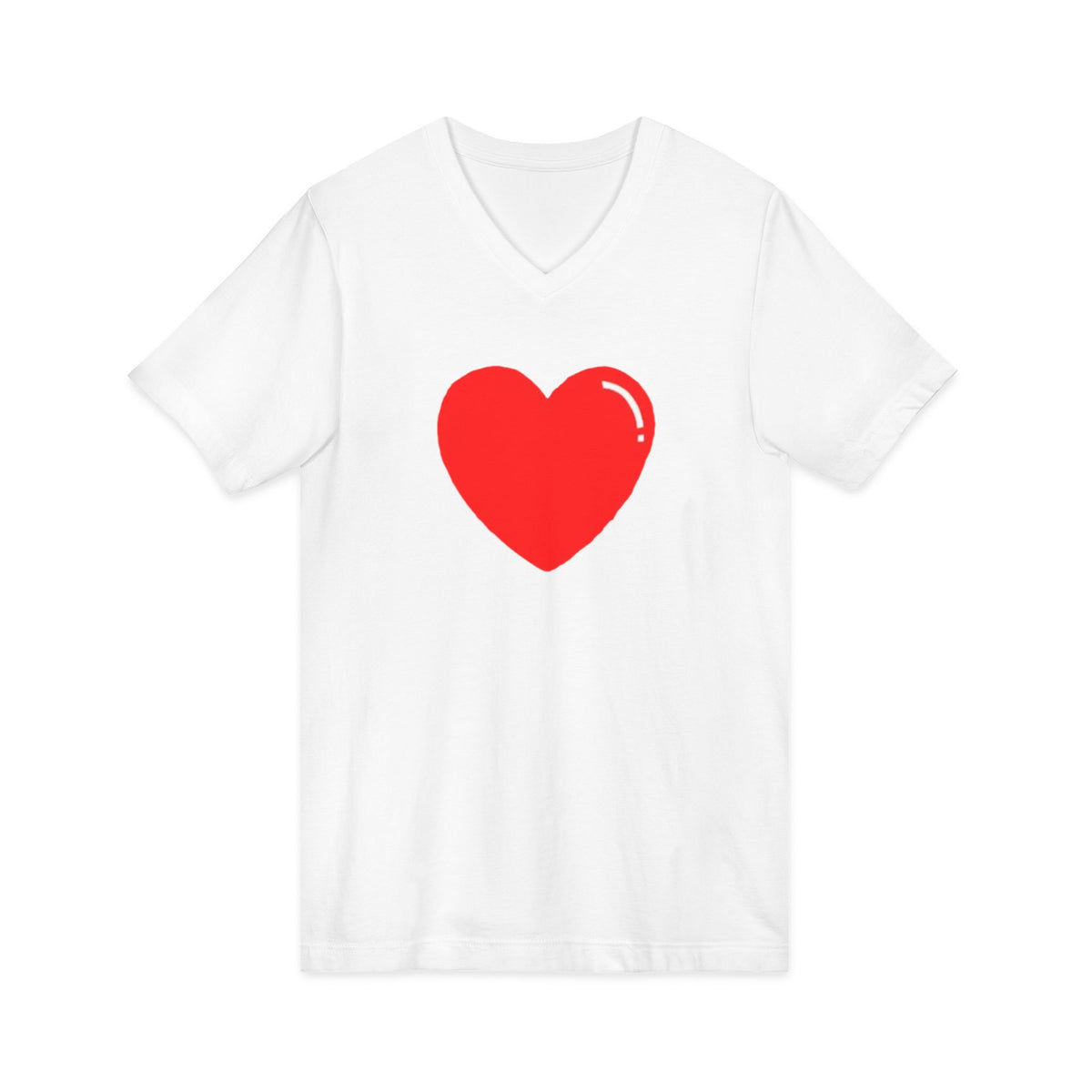 Unisex Jersey Short Sleeve V-Neck Tee
