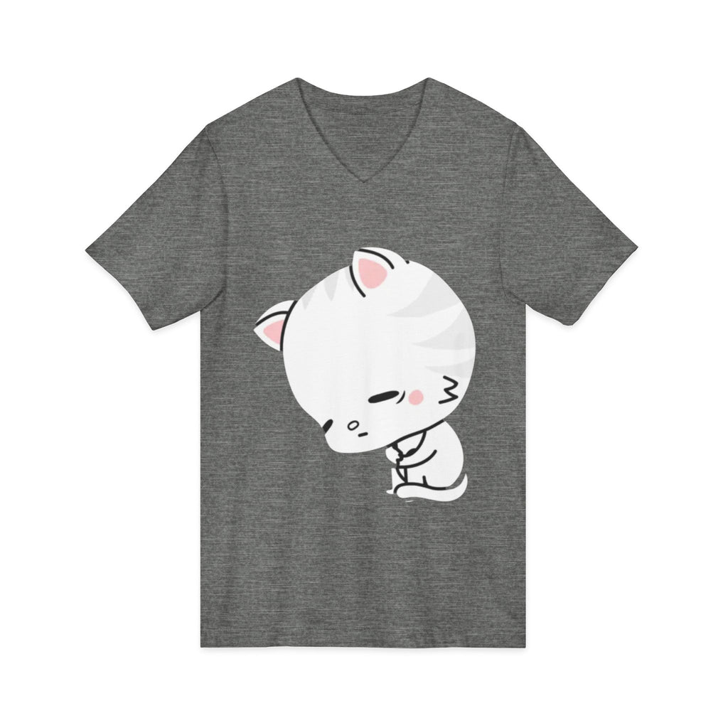 Unisex Jersey Short Sleeve V-Neck Tee