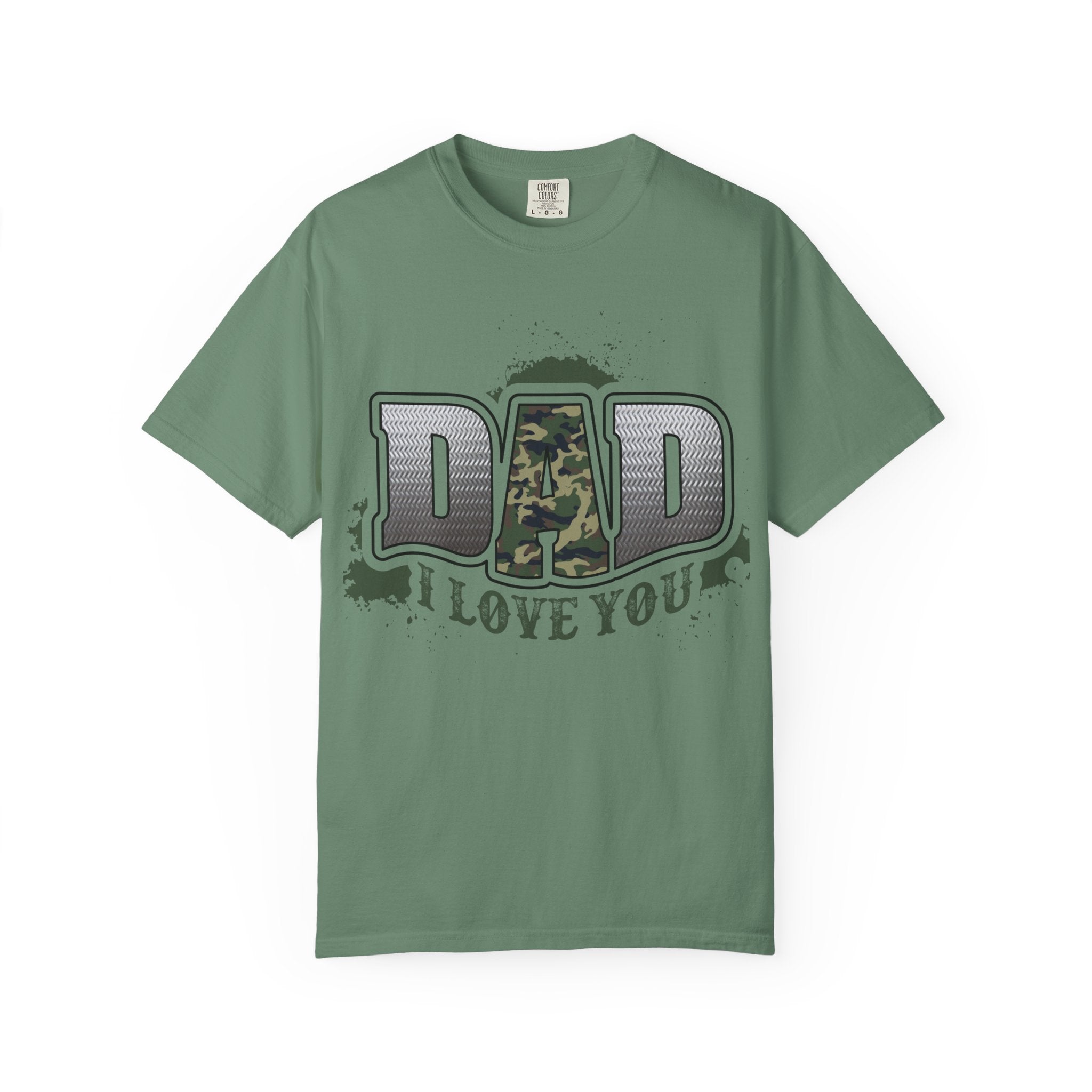 Dad I Love You Camo Graphic T-Shirt