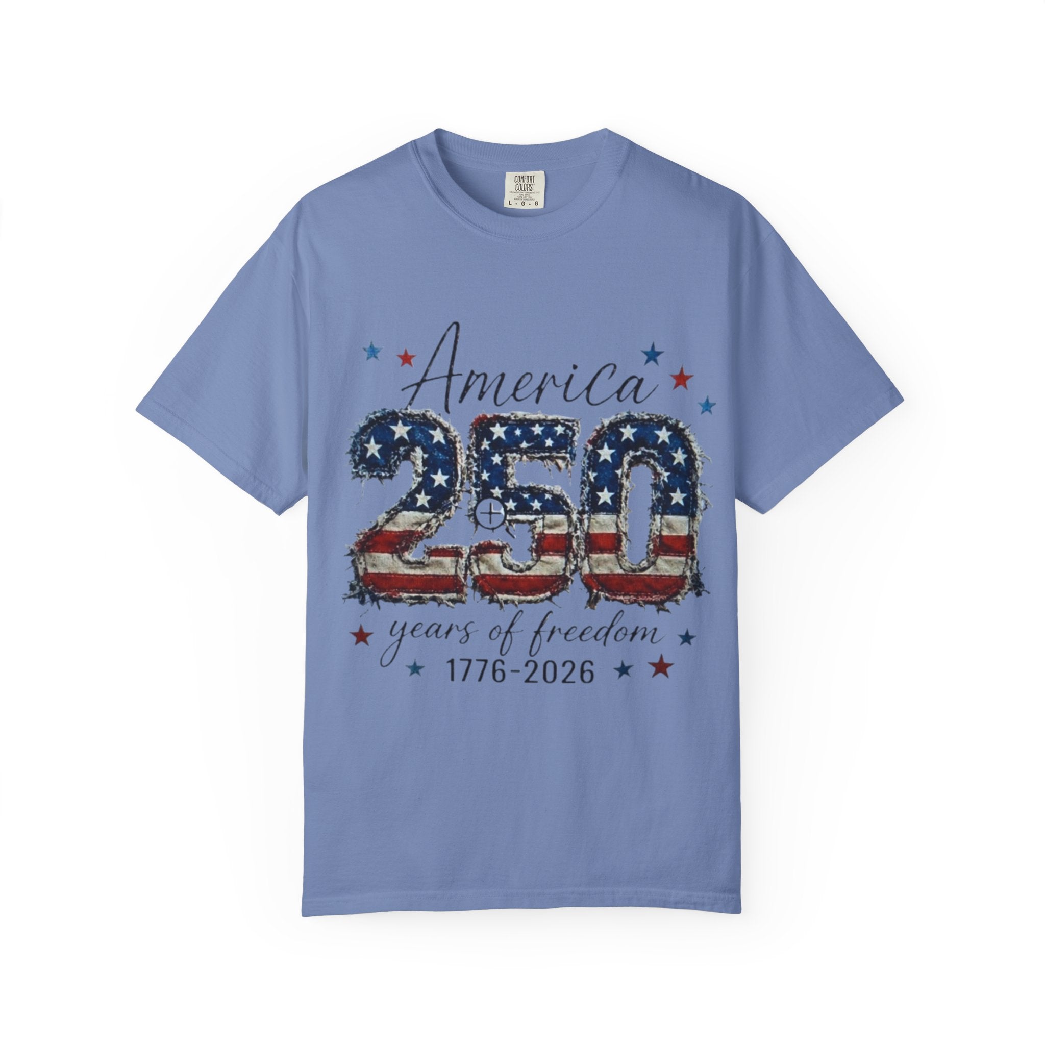 America 250 T-Shirt — 1776–2026 Stars & Stripes Patriotic Tee