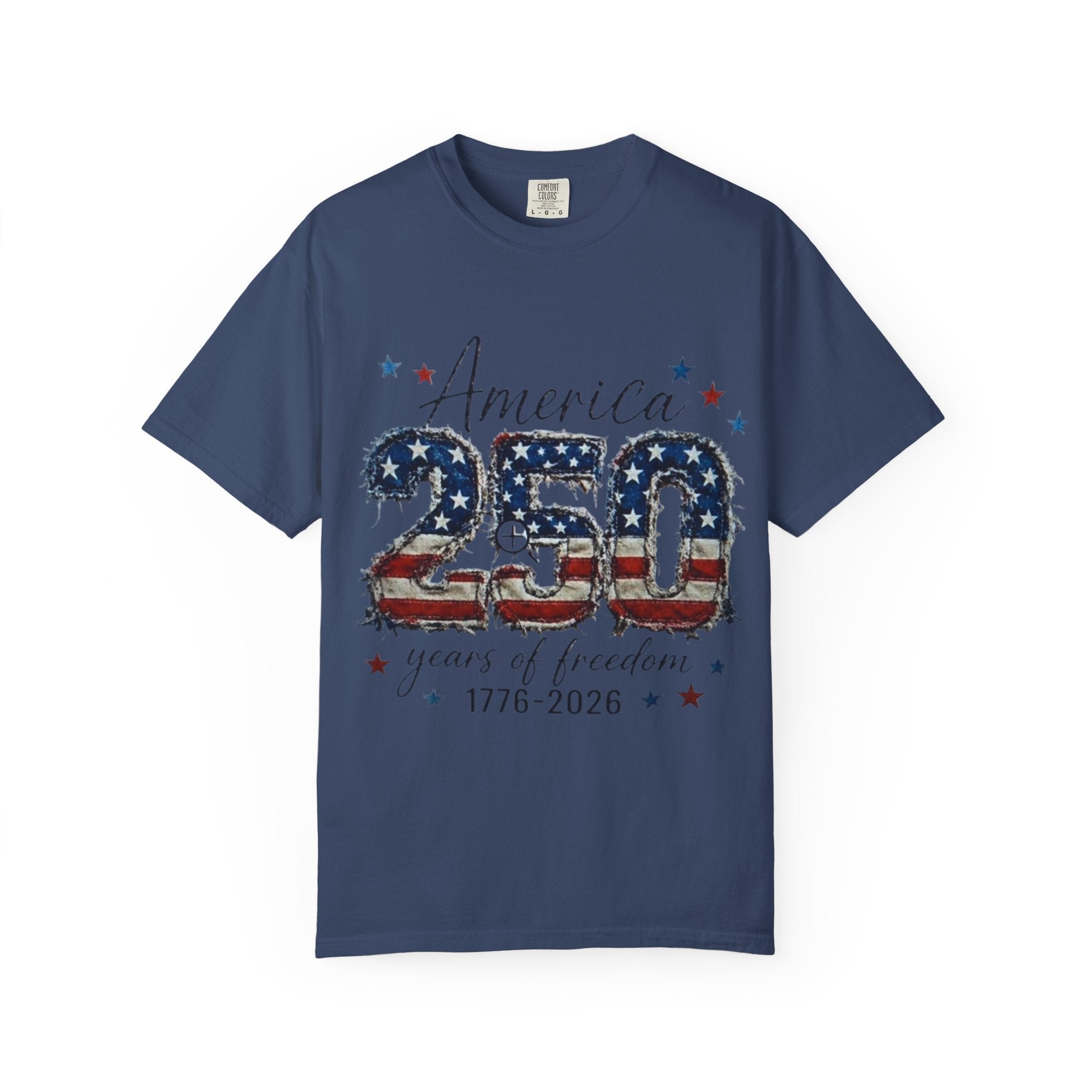 America 250 T-Shirt — 1776–2026 Stars & Stripes Patriotic Tee
