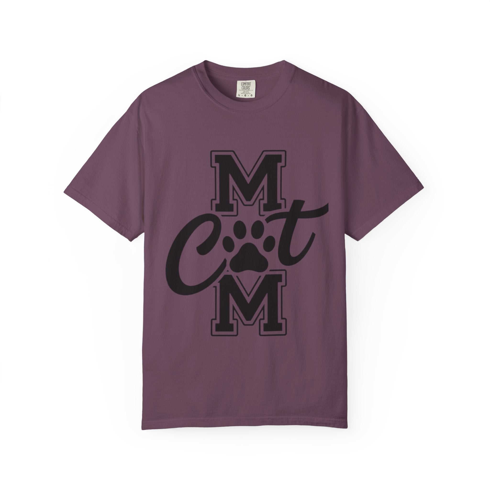 Garment-Dyed Cat Mom Tee