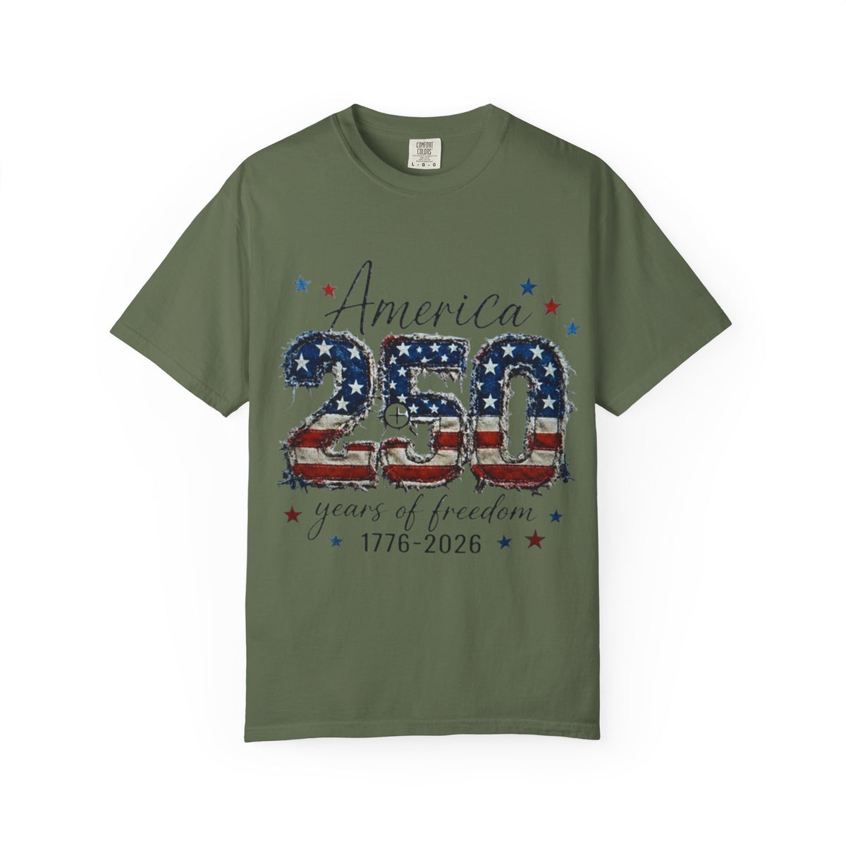 America 250 T-Shirt — 1776–2026 Stars & Stripes Patriotic Tee