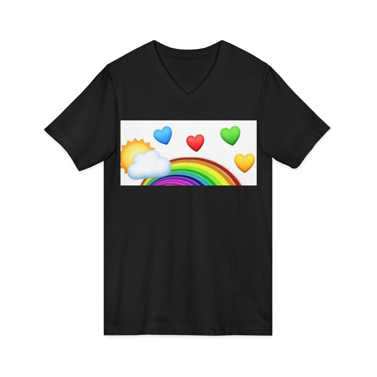 Unisex Jersey Short Sleeve V-Neck Tee
