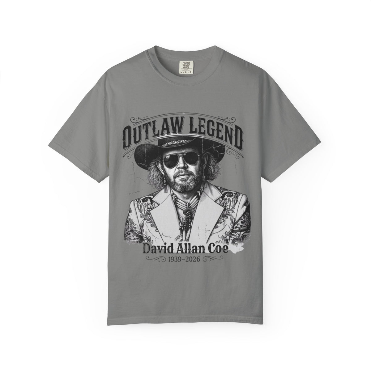 Outlaw Legend Tribute T-Shirt — David Allan Coe Memorial Graphic Tee
