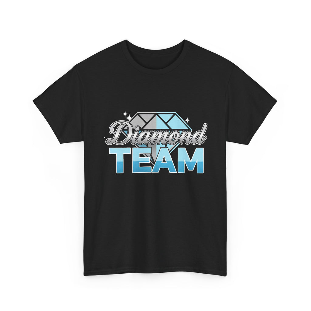 Diamond Team T-Shirt — Blue Gem Graphic Tee
