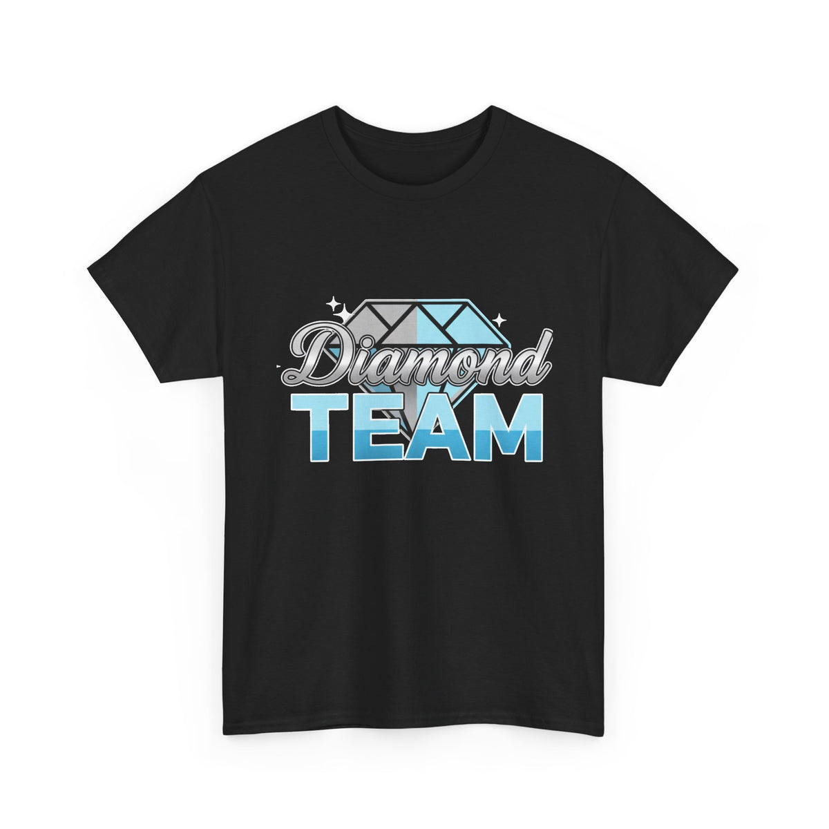 Diamond Team T-Shirt — Blue Gem Graphic Tee