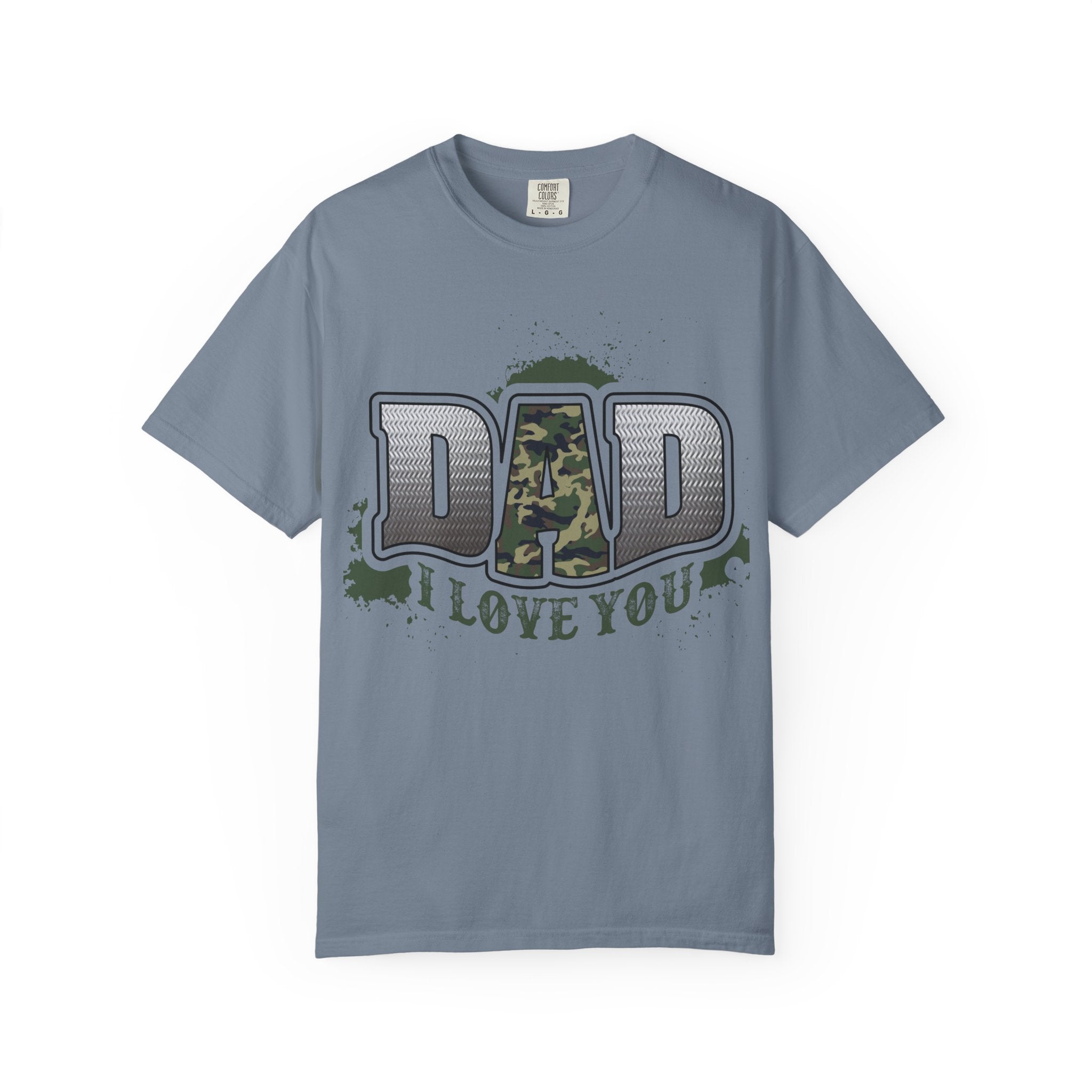 Dad I Love You Camo Graphic T-Shirt