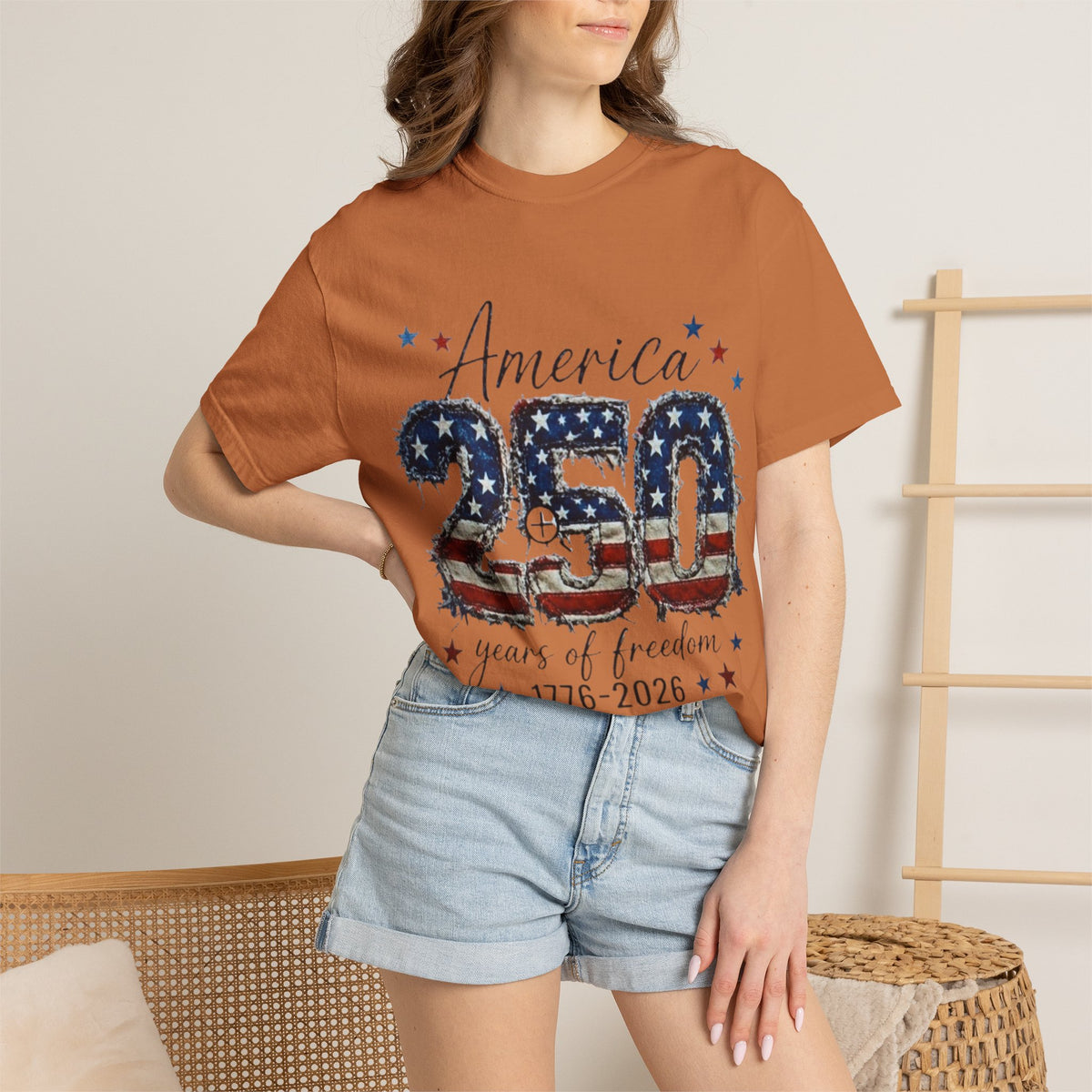 America 250 T-Shirt — 1776–2026 Stars & Stripes Patriotic Tee