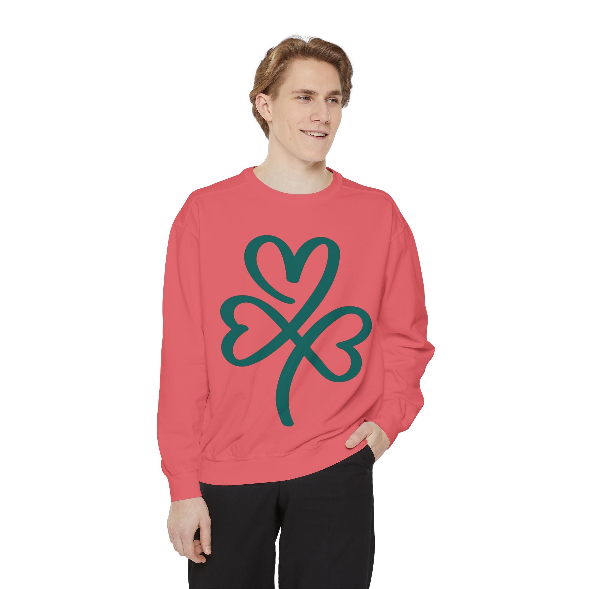 Heart Clover Cotton Sweatshirt