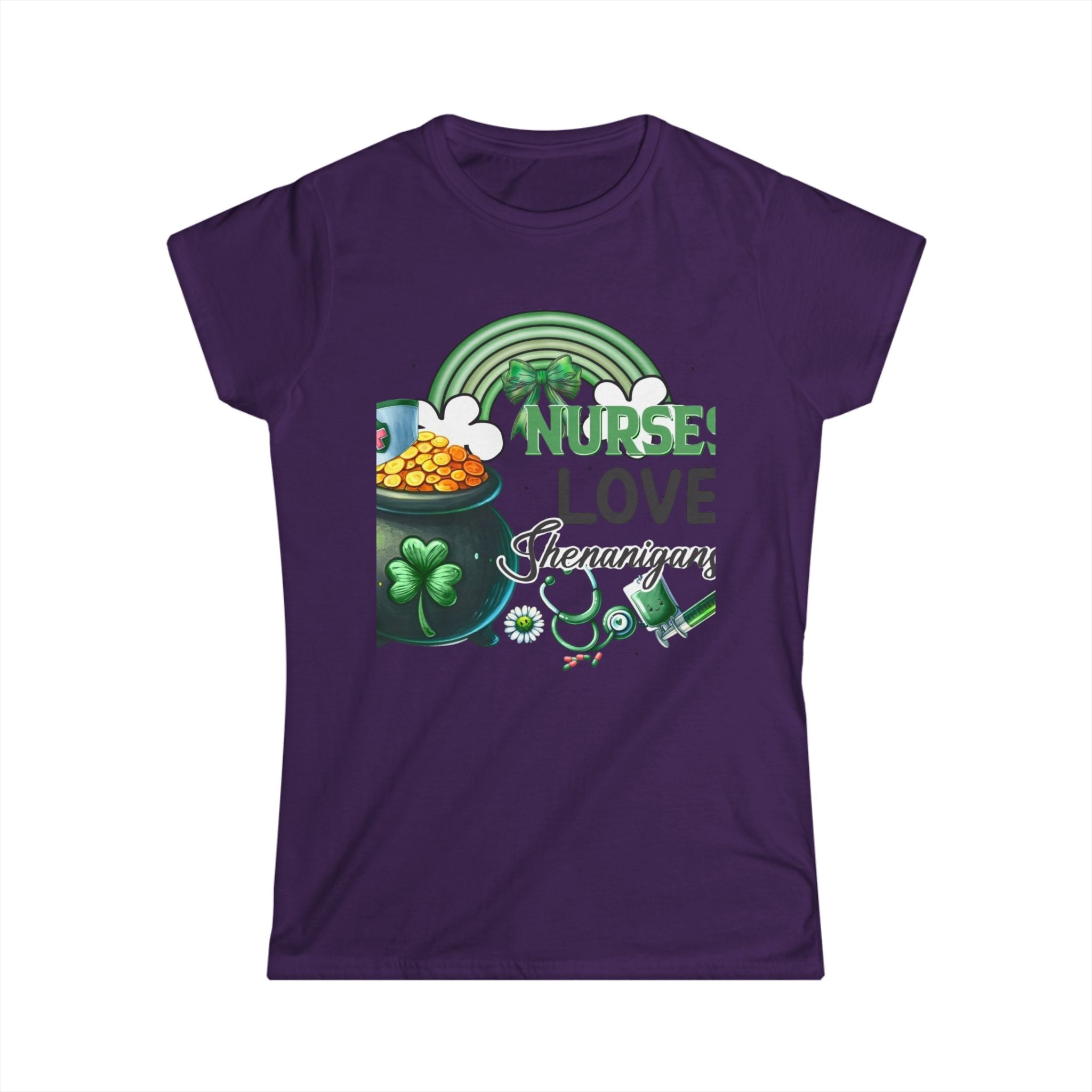 Nurse Shamrock Cotton Tee