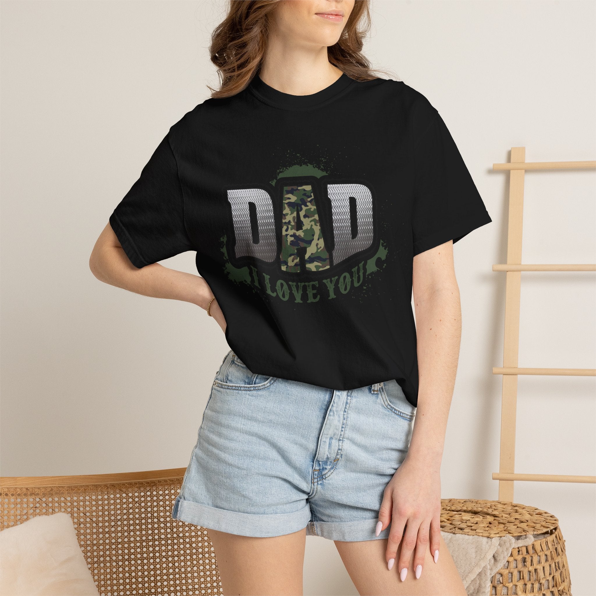 Dad I Love You Camo T-Shirt