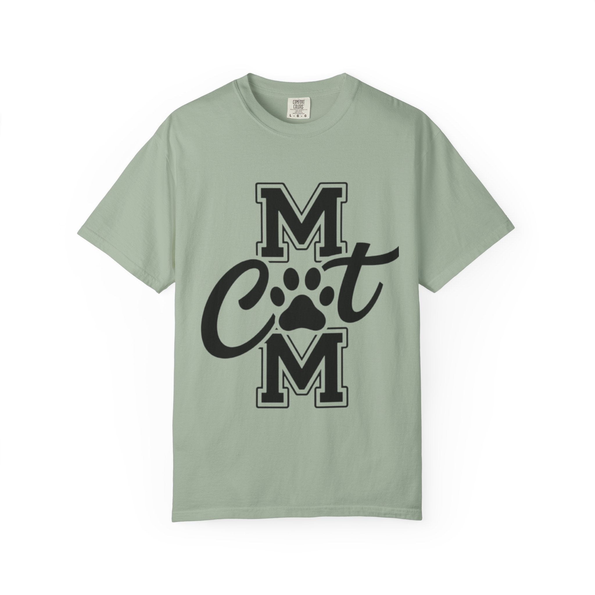 Garment-Dyed Cat Mom Tee