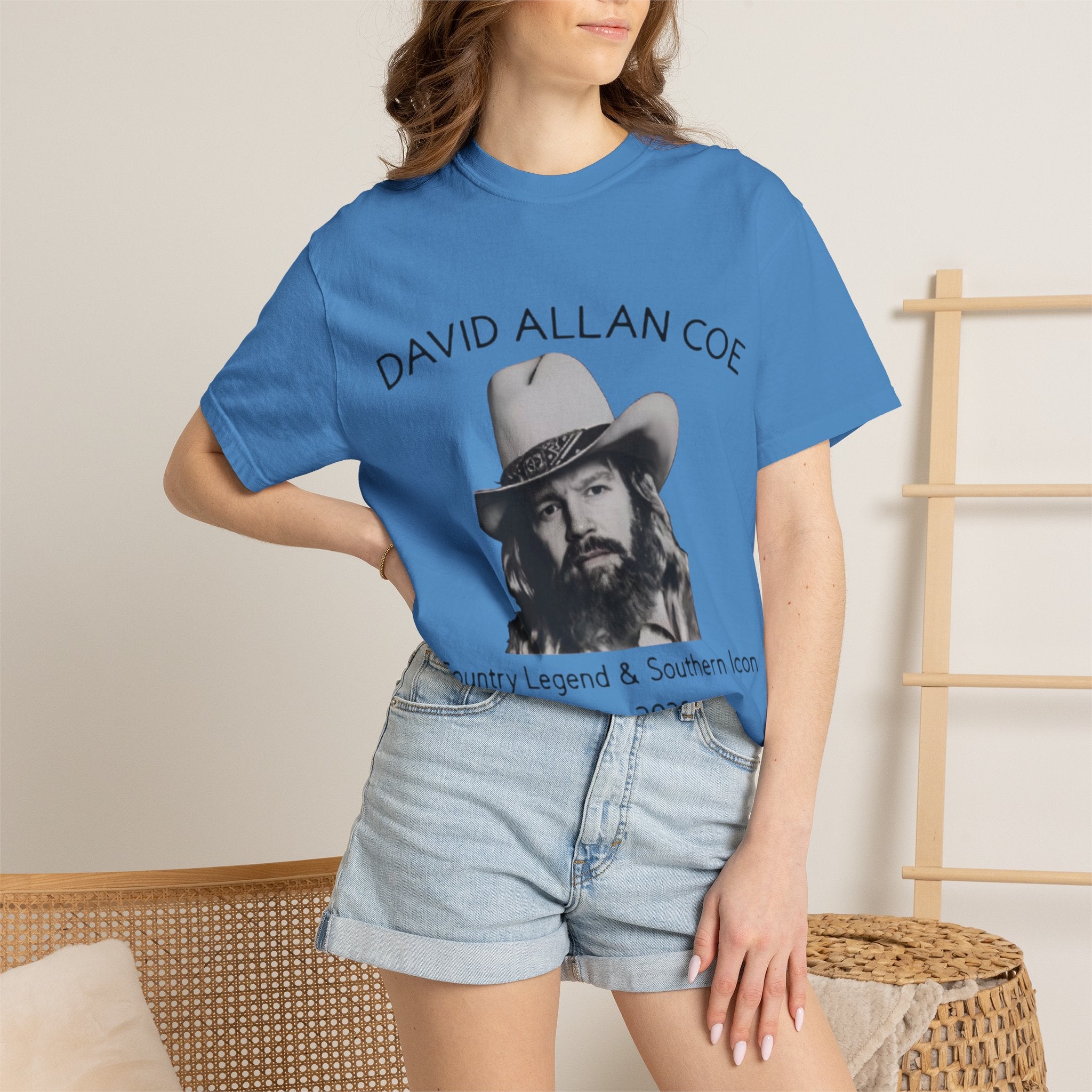 David Allan Coe Tribute T-Shirt – Vintage Cotton Memorial Tee