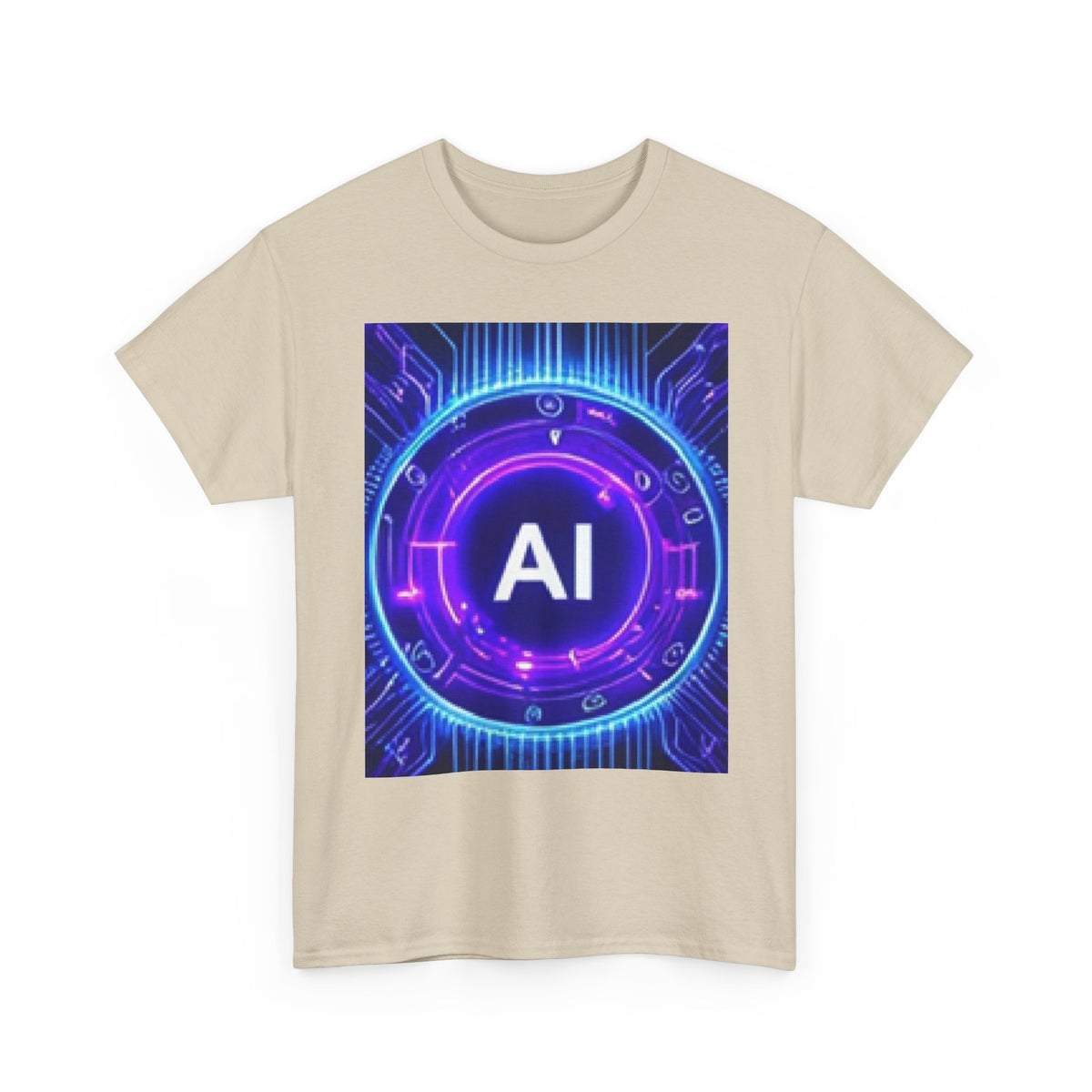AI Circuit Tee — Futuristic Tech Graphic T-Shirt