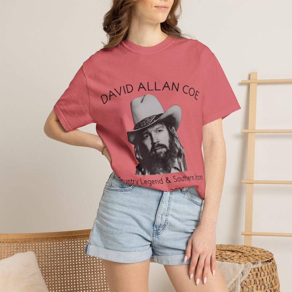David Allan Coe Tribute T-Shirt – Vintage Cotton Memorial Tee