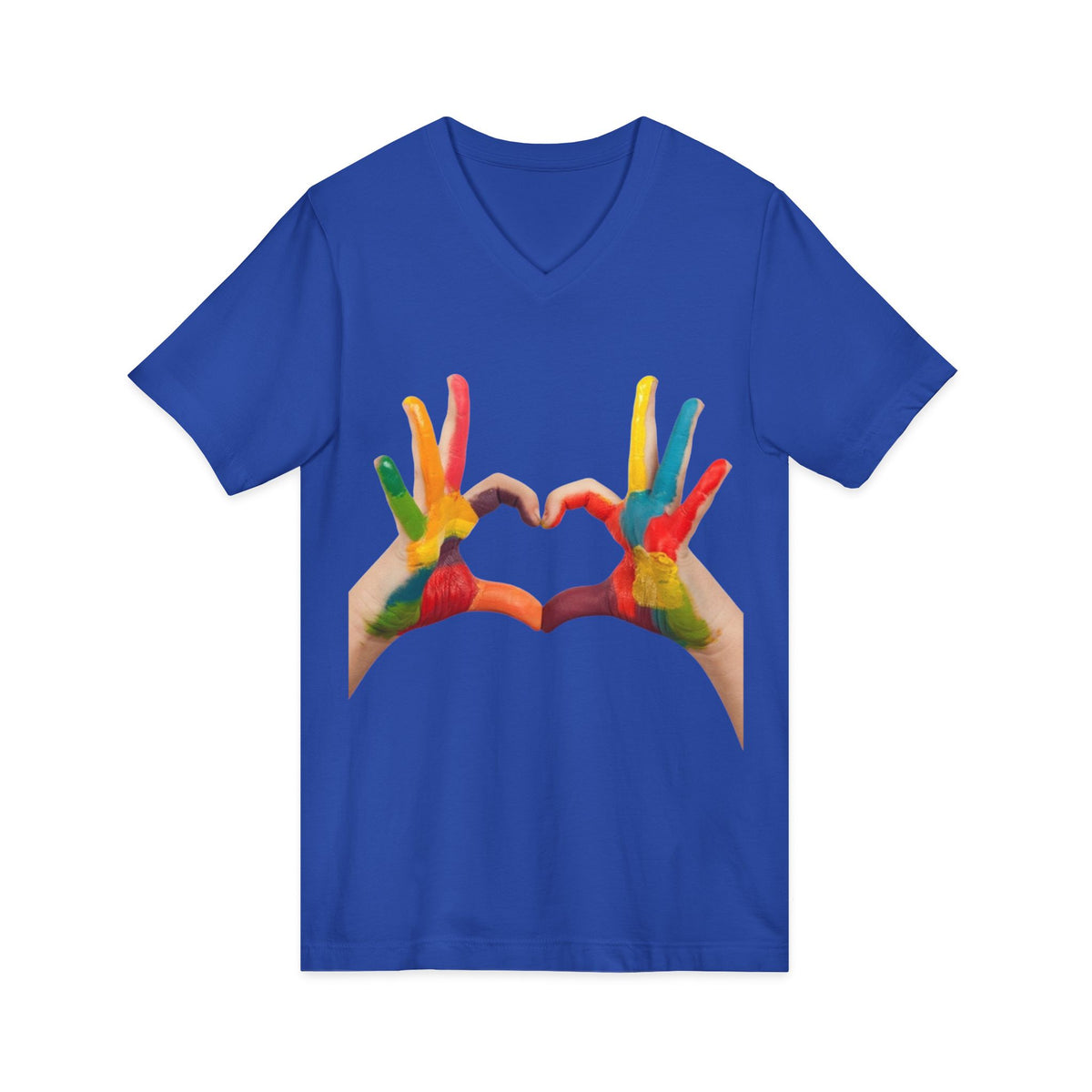 Unisex Jersey Short Sleeve V-Neck Tee