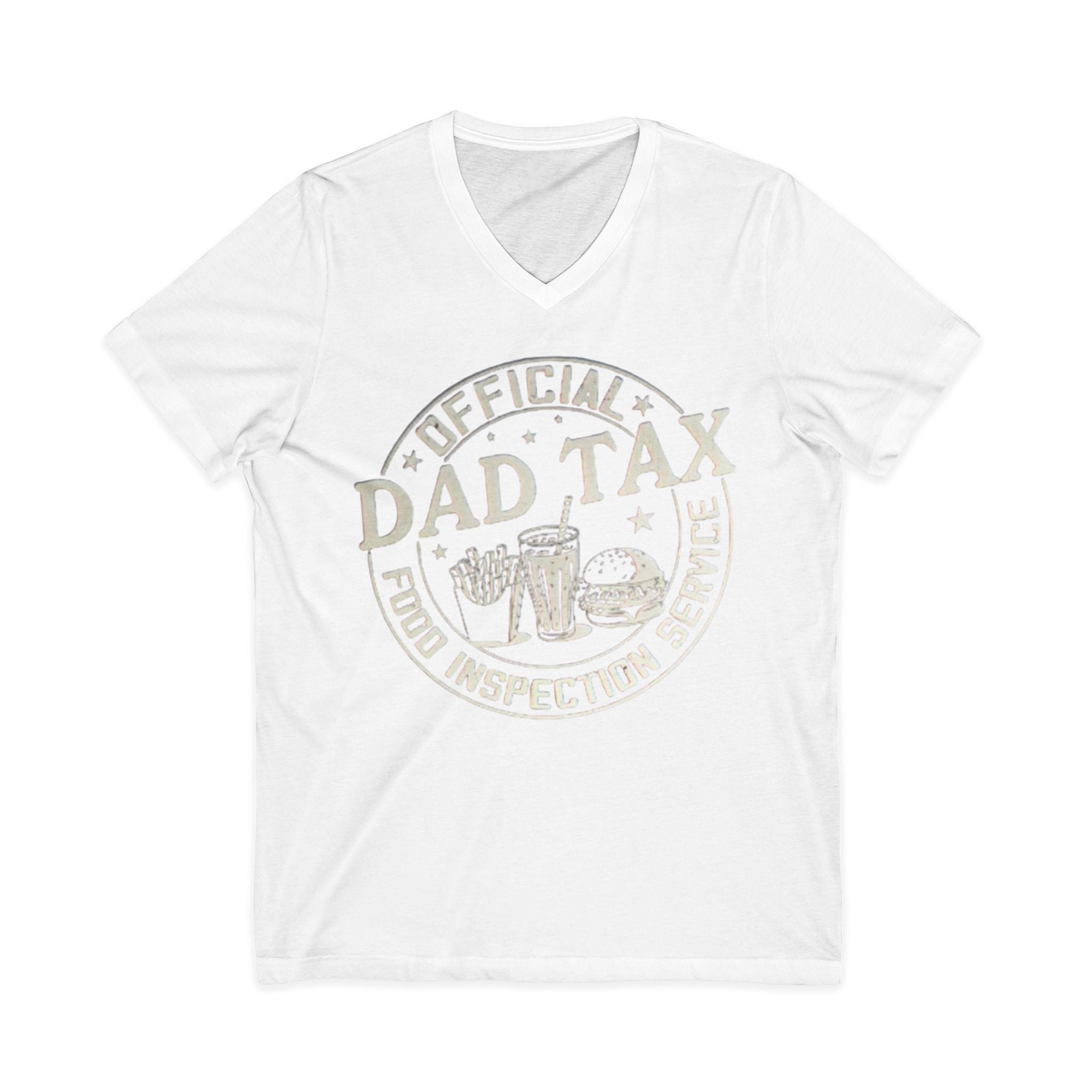 Dad Tax T‑Shirt — "Official Dad Tax Food Inspection Service" V‑Neck Tee