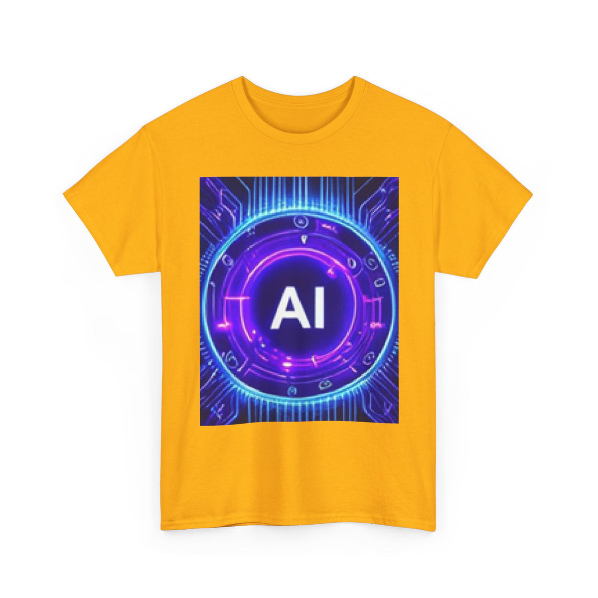 AI Circuit Tee — Futuristic Tech Graphic T-Shirt