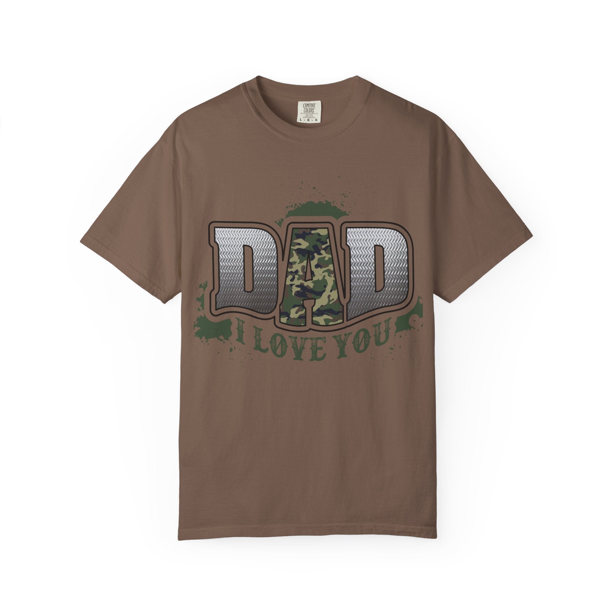 Dad I Love You Camo Graphic T-Shirt