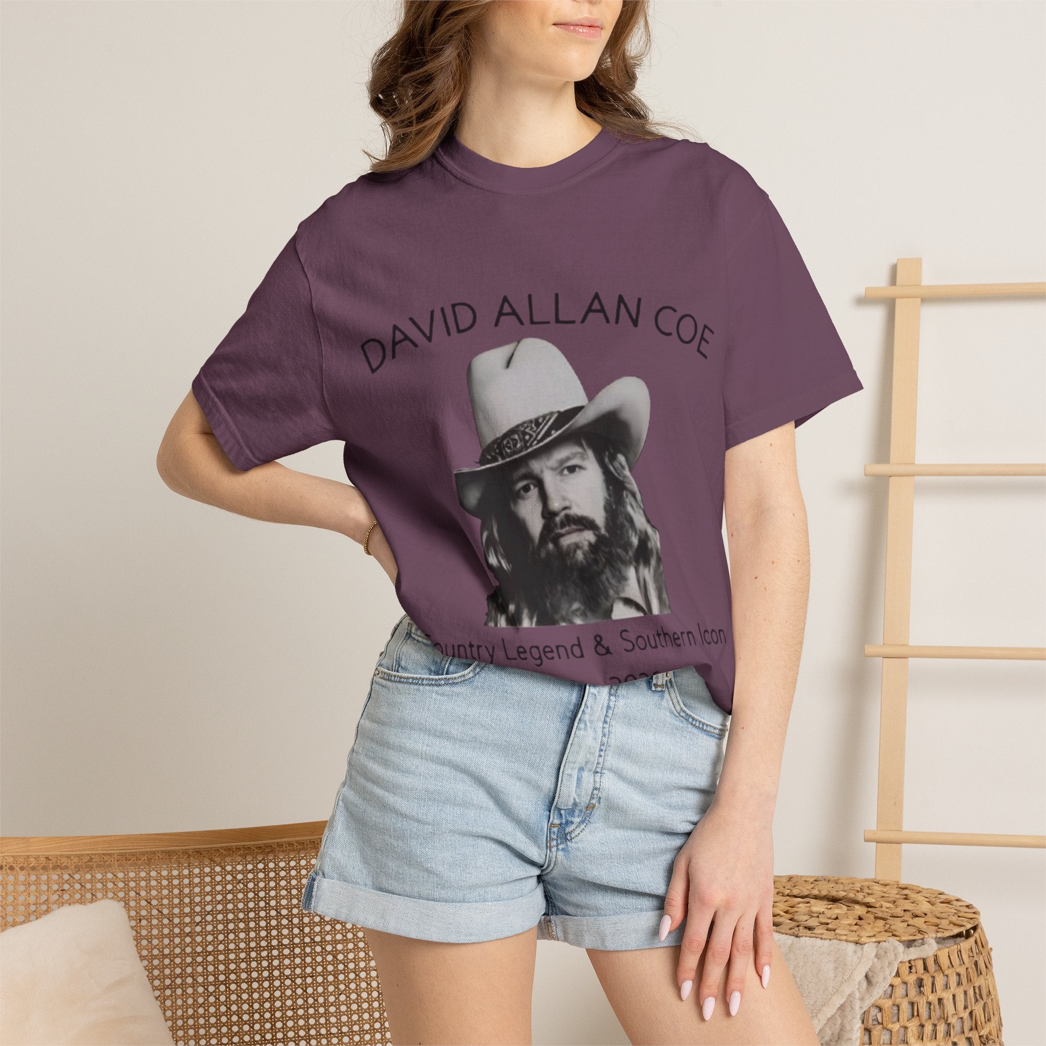 David Allan Coe Tribute T-Shirt – Vintage Cotton Memorial Tee