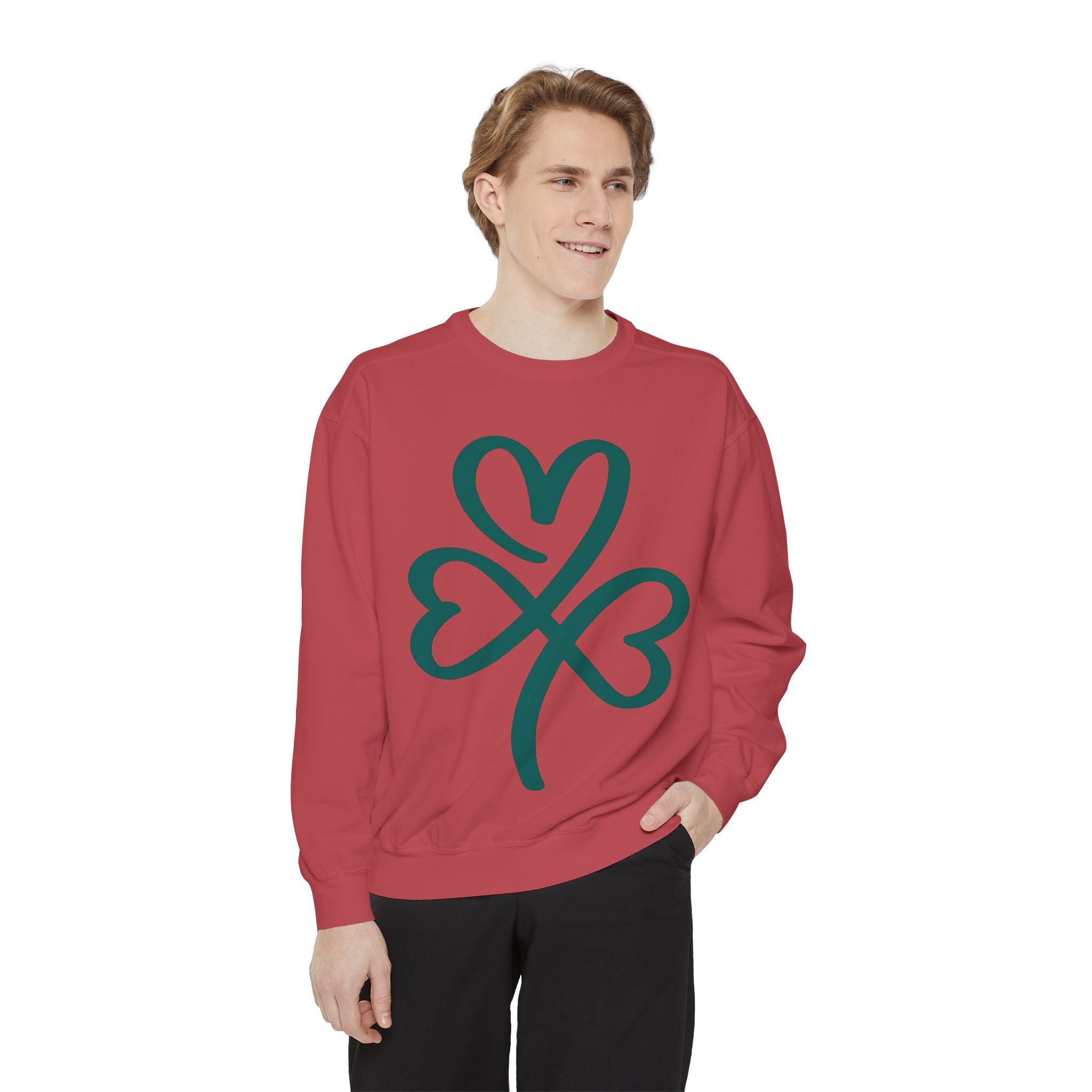 Heart Clover Cotton Sweatshirt