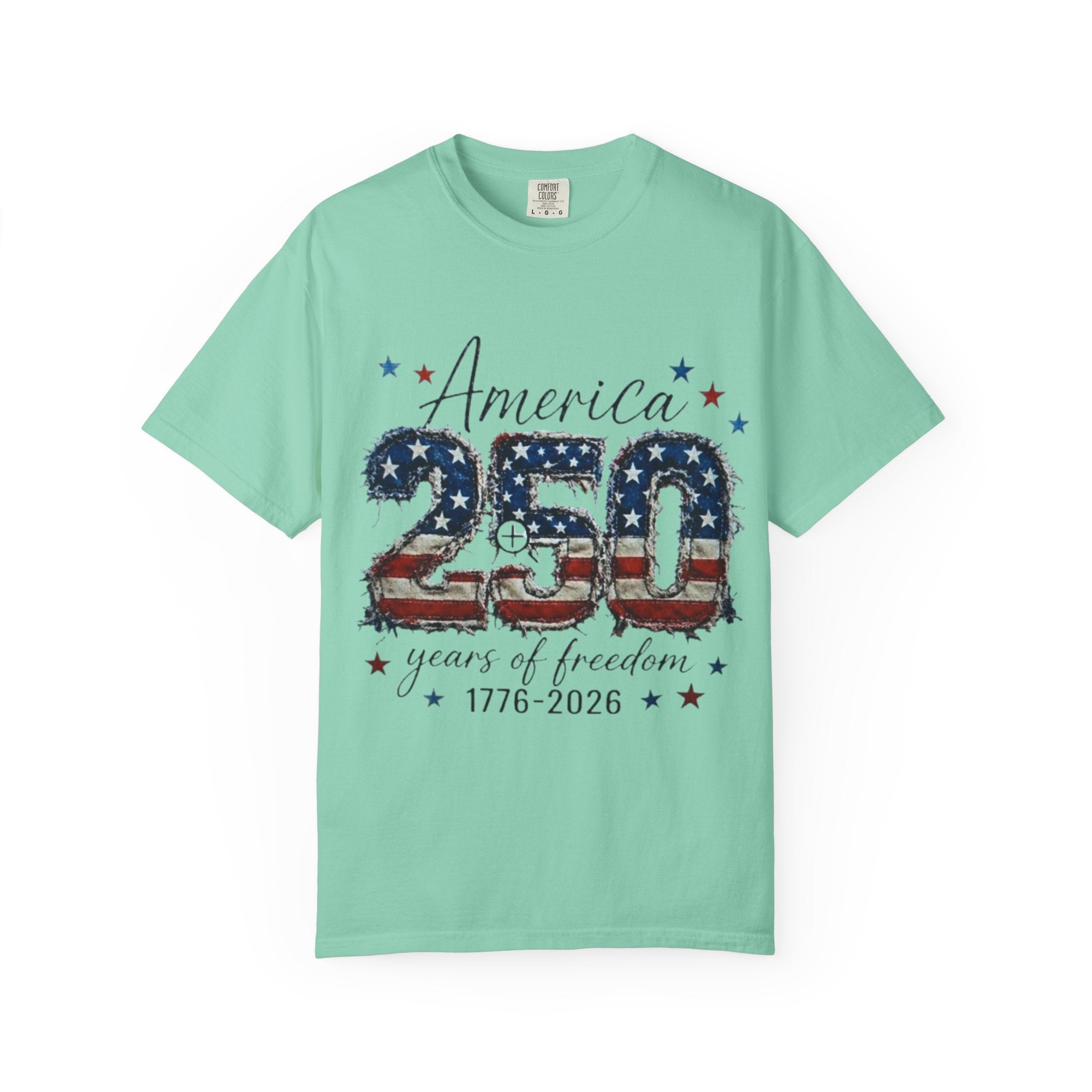America 250 T-Shirt — 1776–2026 Stars & Stripes Patriotic Tee