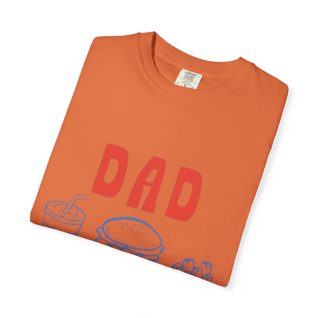 Dad Tax T-Shirt — Funny Father’s Day Tee with Burger, Fries & Drink Graphic