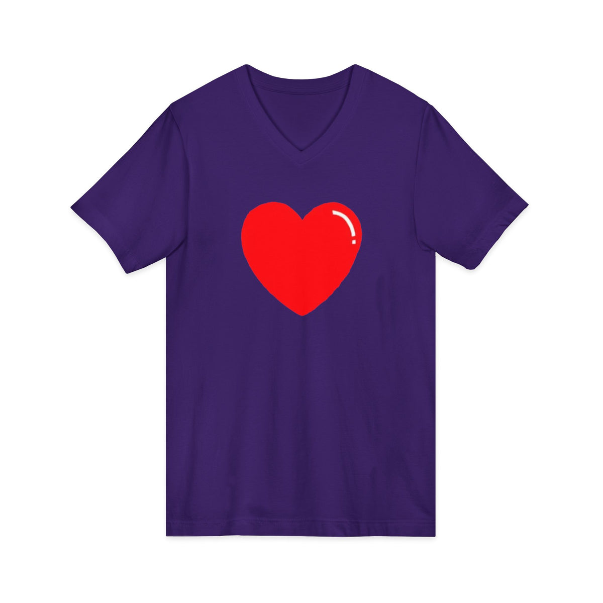 Unisex Jersey Short Sleeve V-Neck Tee