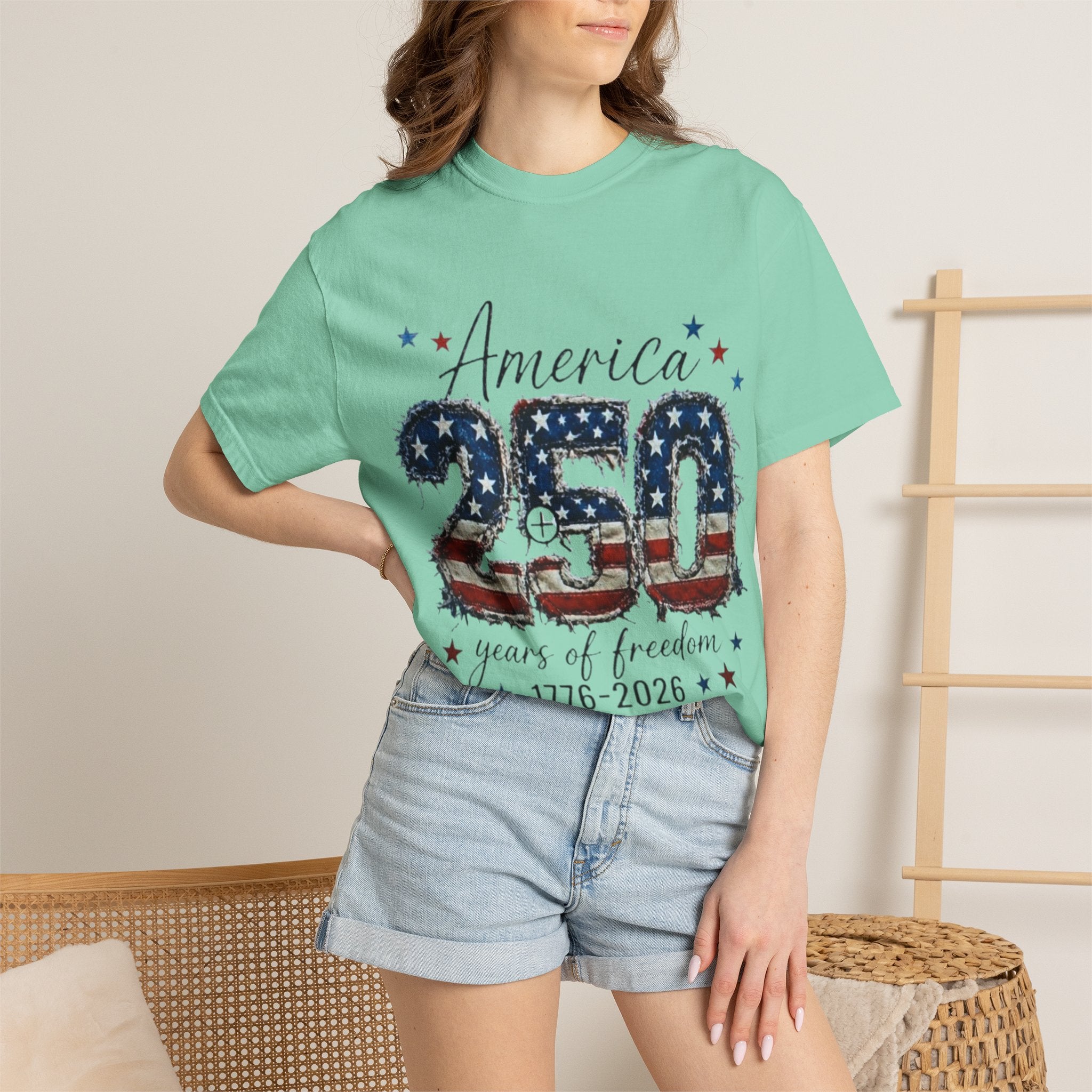 America 250 T-Shirt — 1776–2026 Stars & Stripes Patriotic Tee