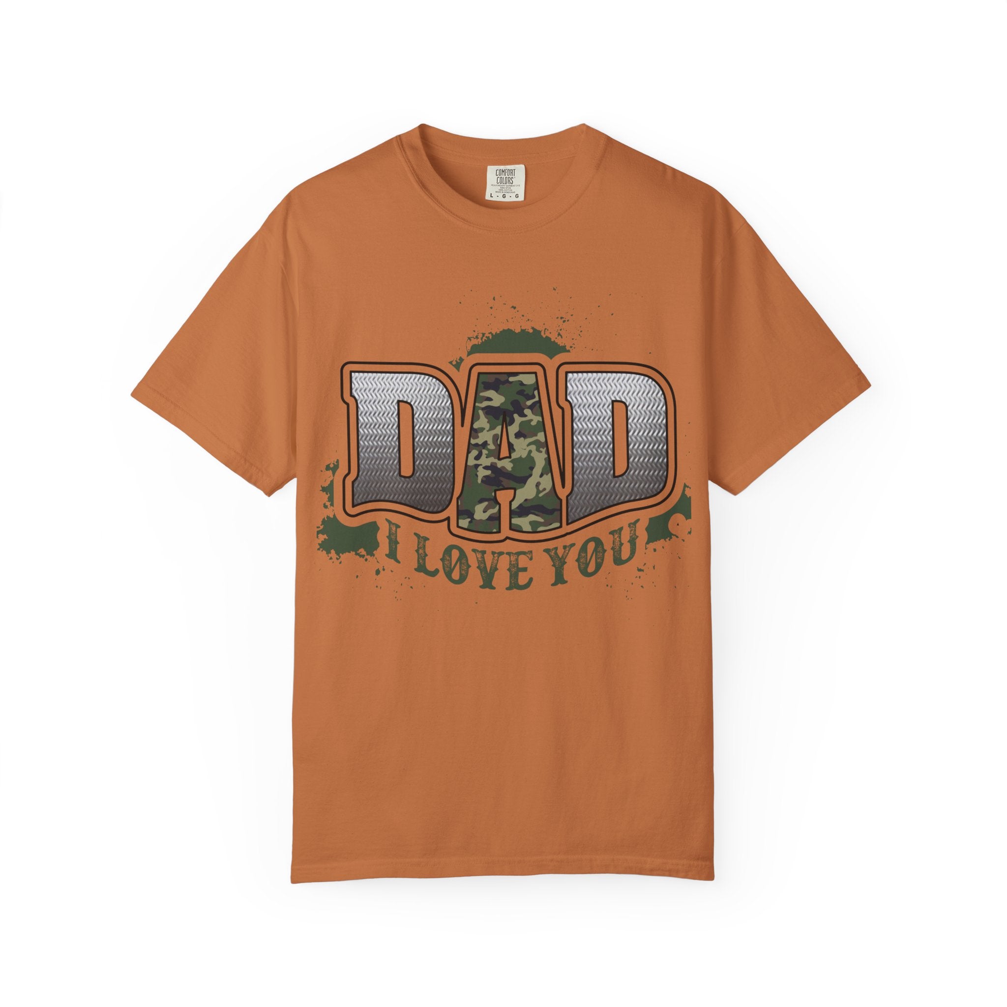 Dad I Love You Camo Graphic T-Shirt