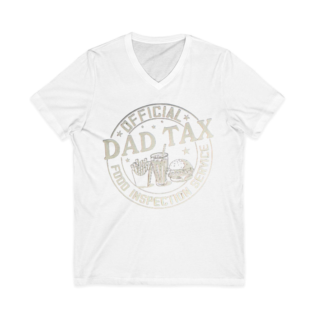 Dad Tax T‑Shirt — "Official Dad Tax Food Inspection Service" V‑Neck Tee