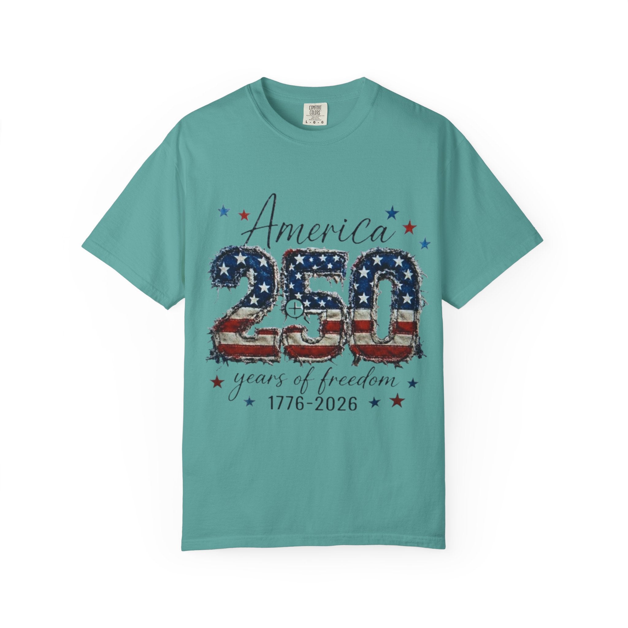 America 250 T-Shirt — 1776–2026 Stars & Stripes Patriotic Tee
