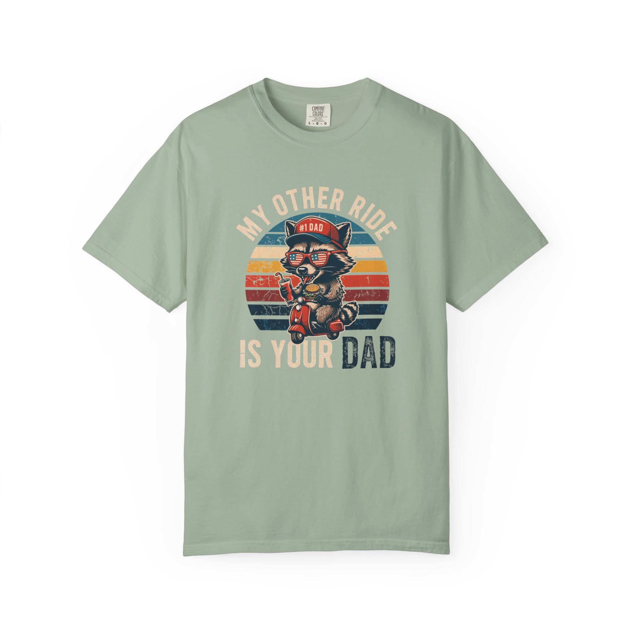 My Other Ride Is Your Dad T-Shirt — Cute Motorcycle Puppy Graphic Tee for Dad, Father's Day Gift