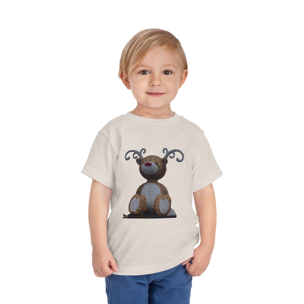 Toddler Tee — Cute Reindeer Stuffed Animal Graphic