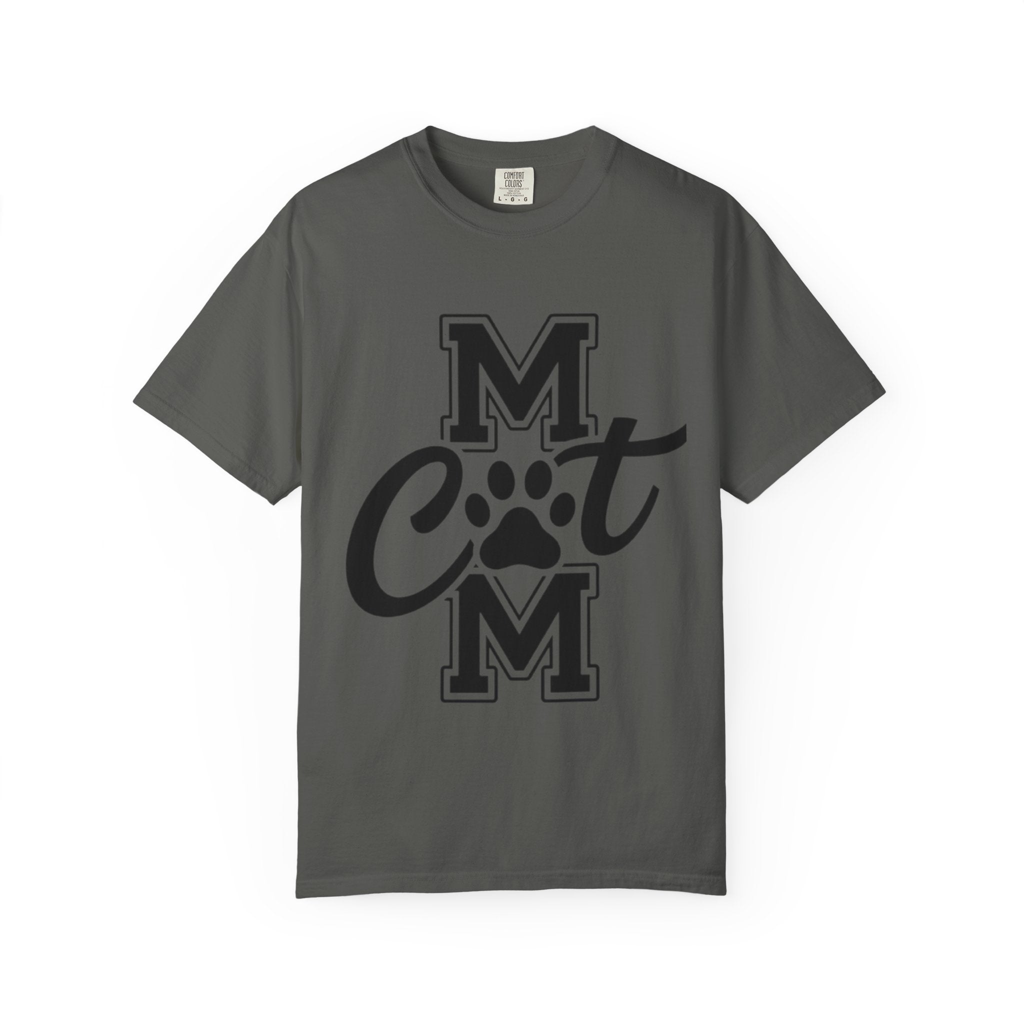 Garment-Dyed Cat Mom Tee