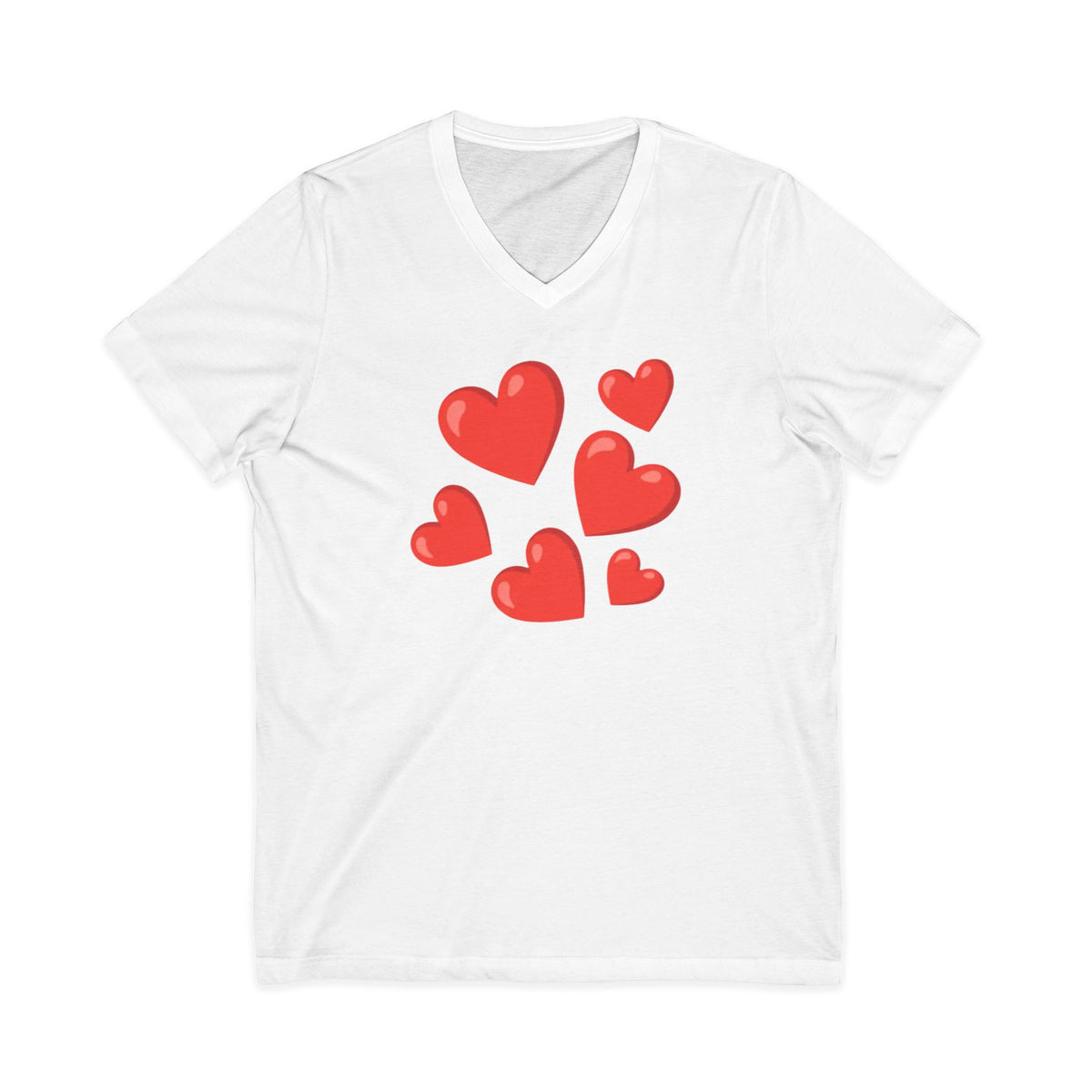 Unisex Jersey Short Sleeve V-Neck Tee