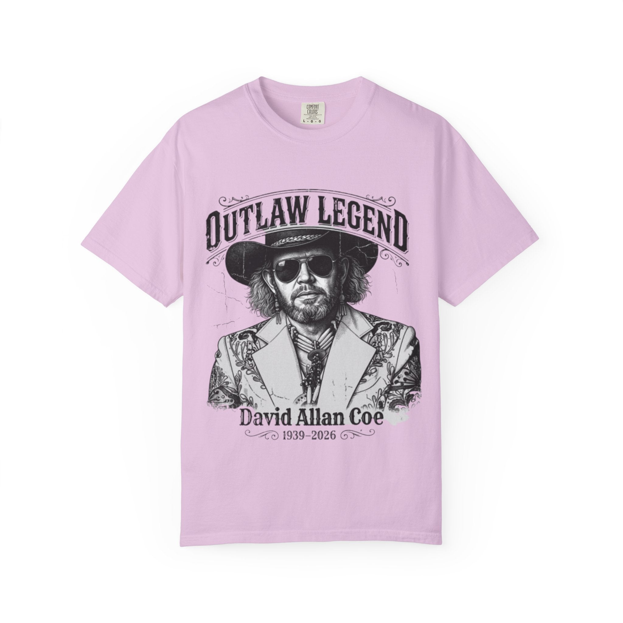 Outlaw Legend Tribute T-Shirt — David Allan Coe Memorial Graphic Tee