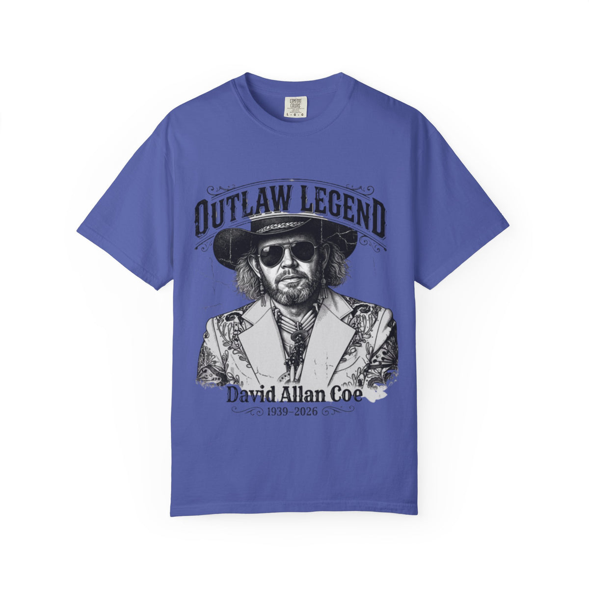 Outlaw Legend Tribute T-Shirt — David Allan Coe Memorial Graphic Tee