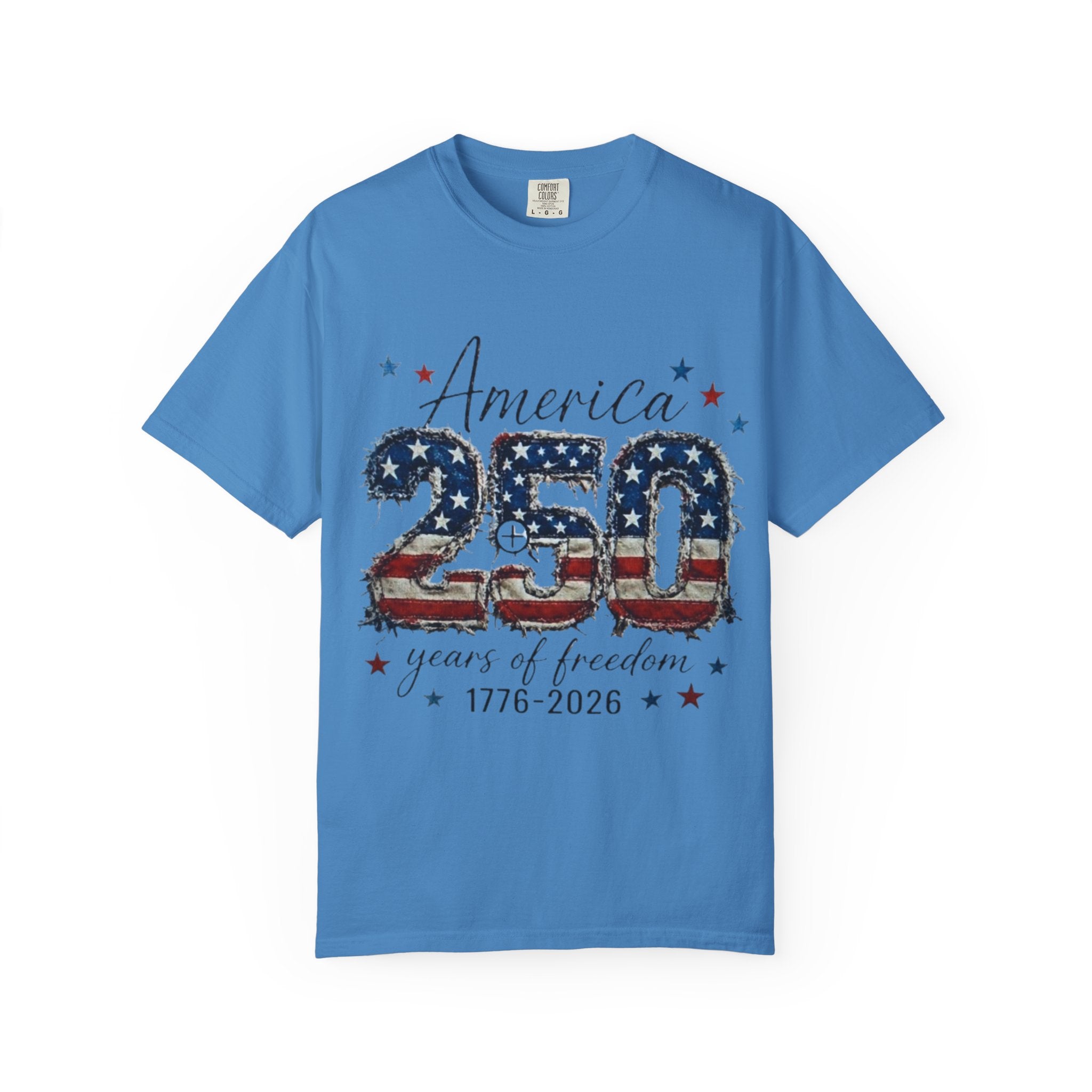 America 250 T-Shirt — 1776–2026 Stars & Stripes Patriotic Tee